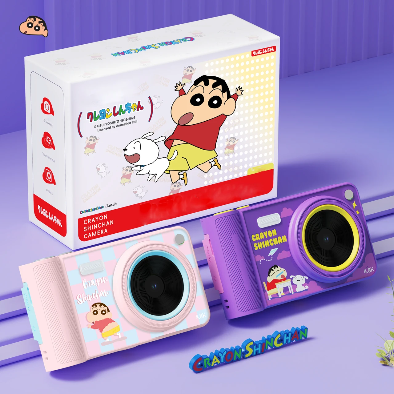 تلوين شينشان 4K ريترو CCD كاميرا رقمية محمولة فلاش كاميرا مزدوجة 16x التكبير التركيز التلقائي ذكي مضاد للاهتزاز #1