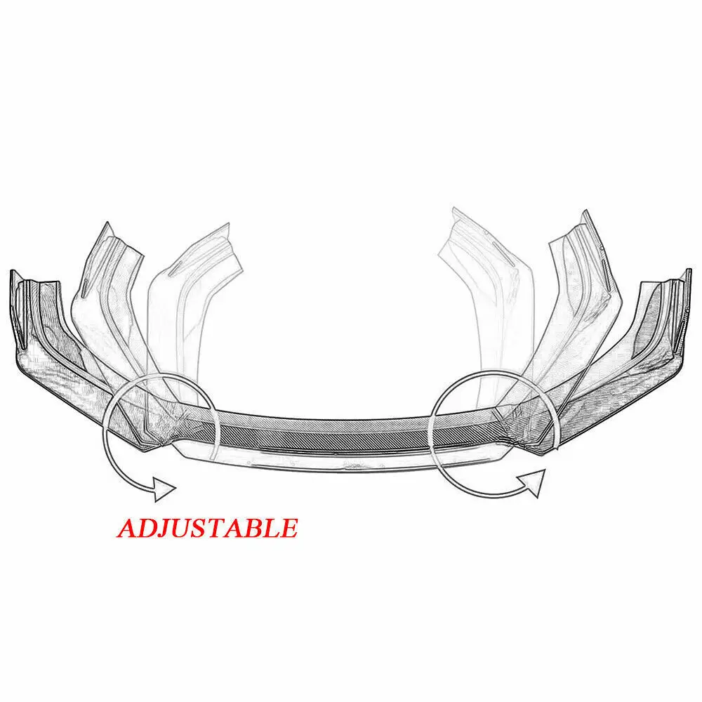 LAICY For Acura TL 2008-2014 Car Front Bumper Lip Chin Spoiler Splitter Diffuser Body Kits Trim Air Dam Protector Carbon Fiber