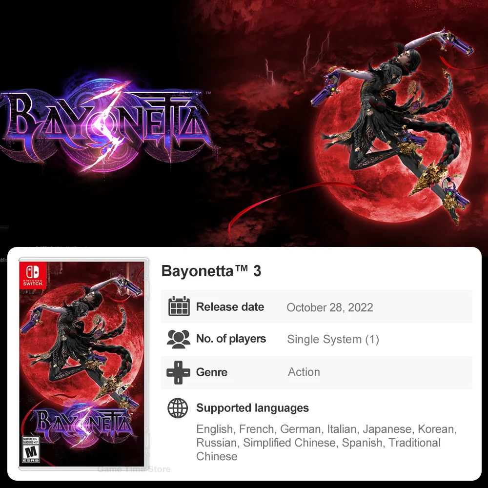 Bayonetta 3 2 Origins Game Collections Nintendo Switch Games Physical Game Card Deals for Switch OLED Action Genre 100% Original