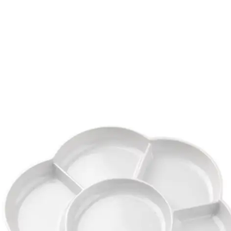 For Plum Blossom Design Thickened PP Color For Palette Set 3 In Brush Washer Mixing Tray For Artist Painting Art Supplies Tools