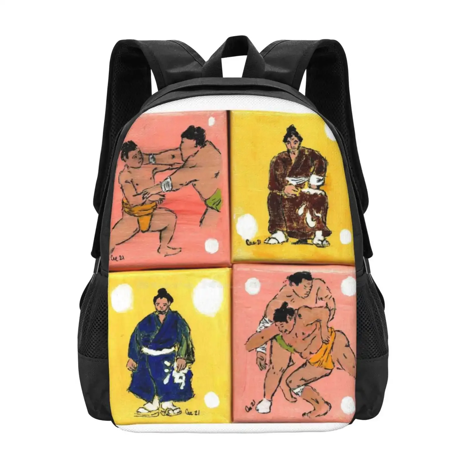 

Sumo Series 2 Hot Sale Schoolbag Backpack Fashion Bags Sumo Kawaii Japan Cee Martinez Kimono Rikishi Dohyo Yokozuna Heya