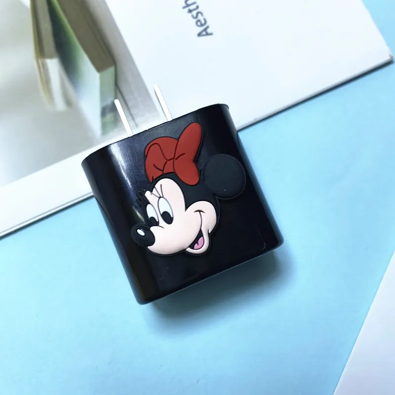 Cartoon Disney 18W 20W kabel ładowarka Protector dla iPhone 11 12 13 Pro Max iPad linia danych szybka ładowarka ochrona organizator