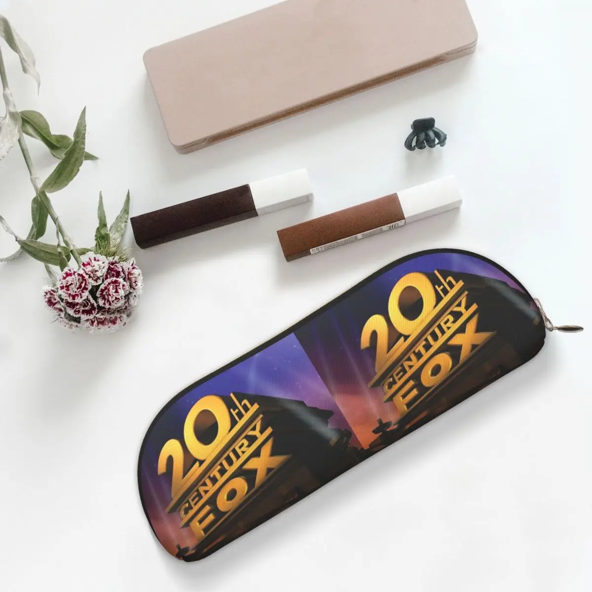 القرن العشرين الثعلب الكلاسيكية مقلمة حامل قلم تخزين لوازم مكتبية تخزين كبير صندوق القلم حقيبة أقلام رصاص لصبي فتاة