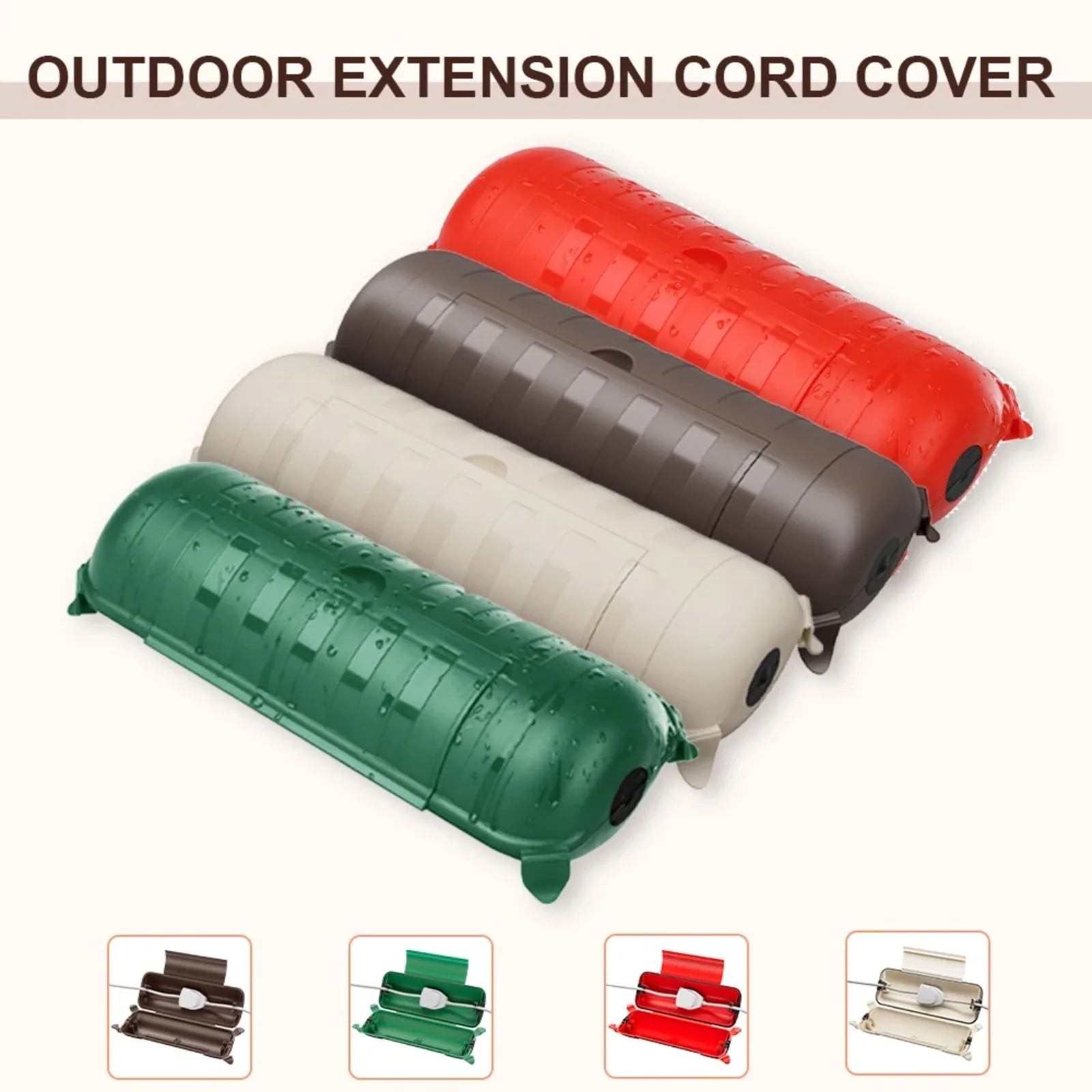 Waterproof Outdoor Electrical Box 29x11x7.5cm Extension Cord Cover Holiday Decor Indoor/Outdoor Tool for Protecting Plugs And Li