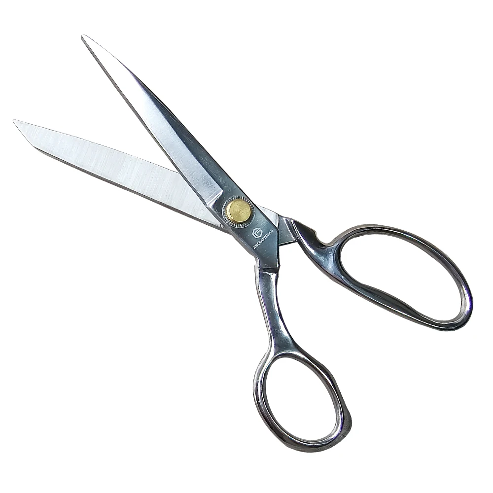 Jincraftsman®–8 Inch Special Steel Mirror Polished Integrated Multifunction Office Sewing Handicraft Tailor Left-Handed Scissor