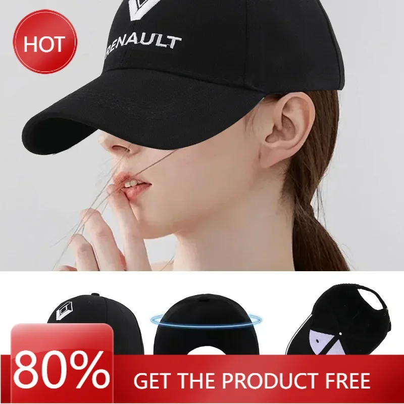 

2026 Горячие кепки для Renault Hub для значка Renaul, уличная автомобильная шляпа, унисекс, деловой подарок, головной убор для гольфа, креативный хлопковый буквенный вышивка