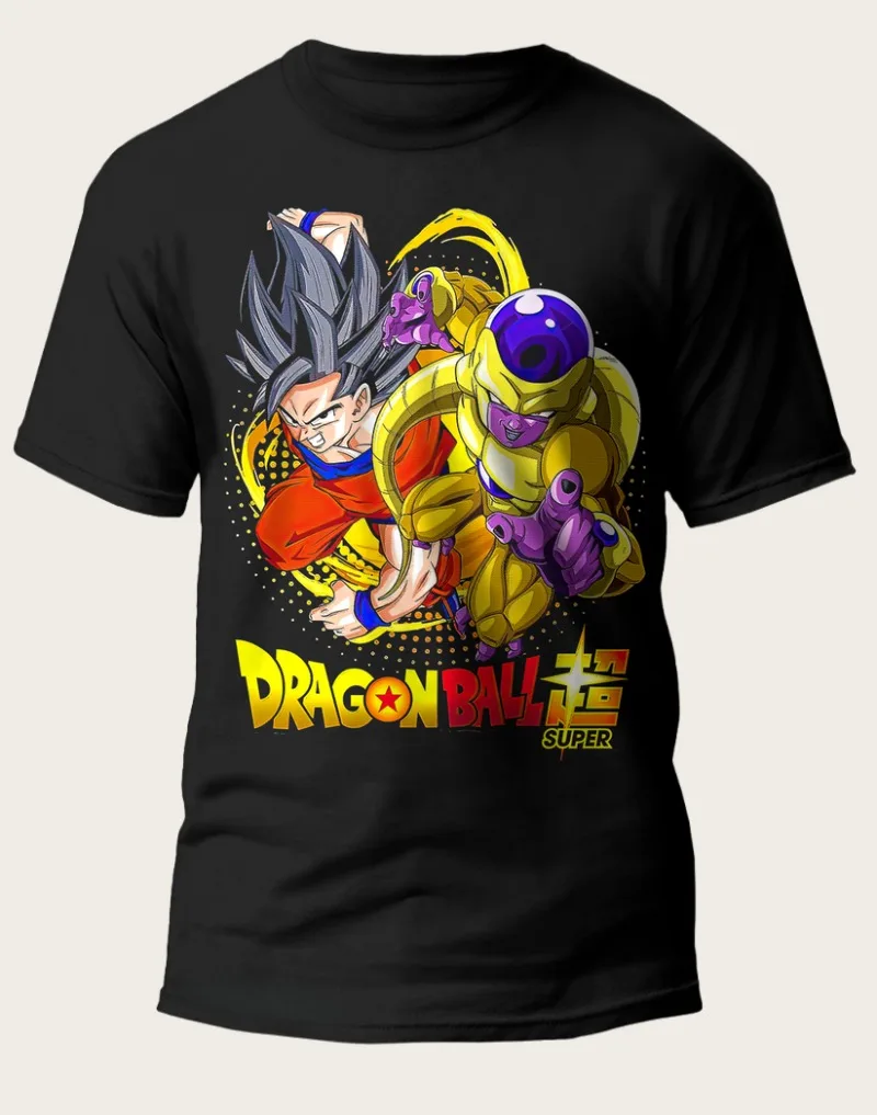 

2025 Dragon Ball Classic Popular Character Demon Sun Wukong Combination Print Loose Fit Bestseller Super Interior Large T-shirt