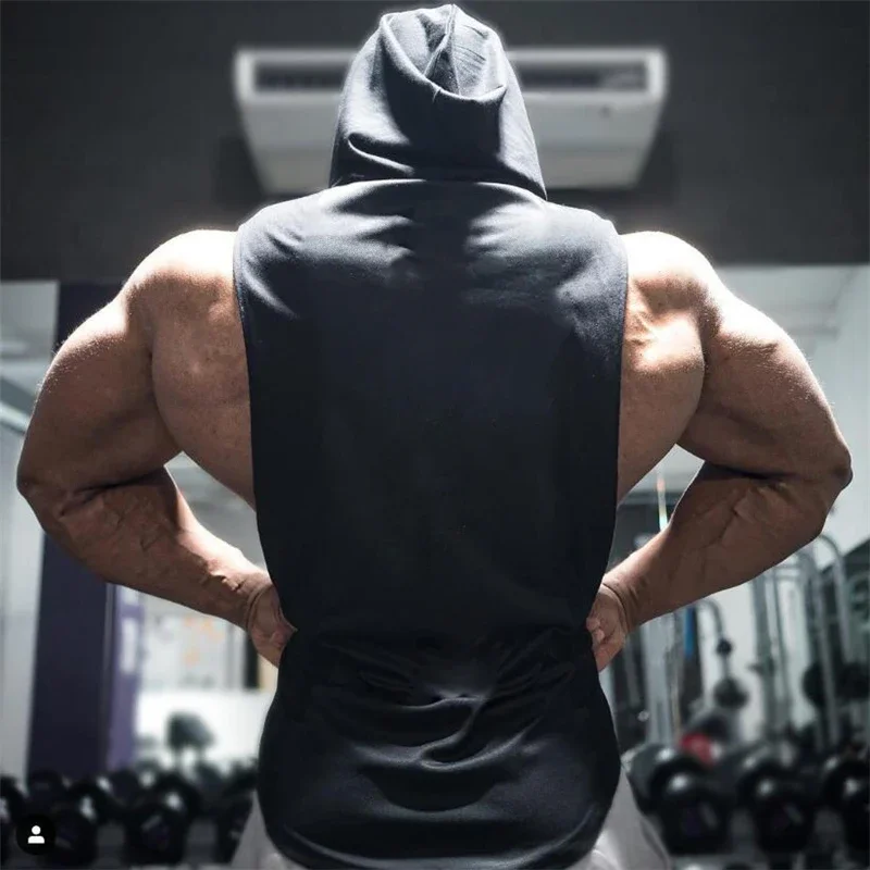 Muscleguys Brand Gym Clothing Bodybuilding Hoodie Shirt Fitness Men Tank Top Muscle Vest Stringer Undershirt DO THE WORT TankTop