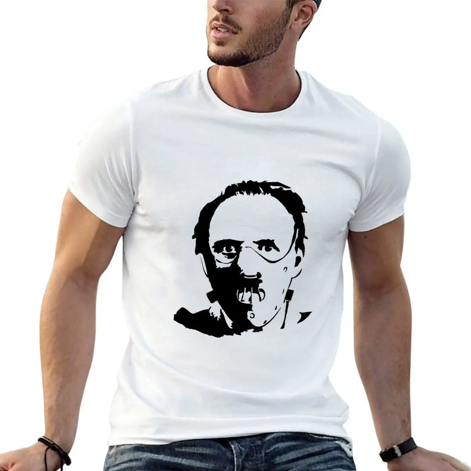 Hannibal Lecter T-Shirt man t shirt heavy cotton t shirts designer cotton t shirt pack T-shirt