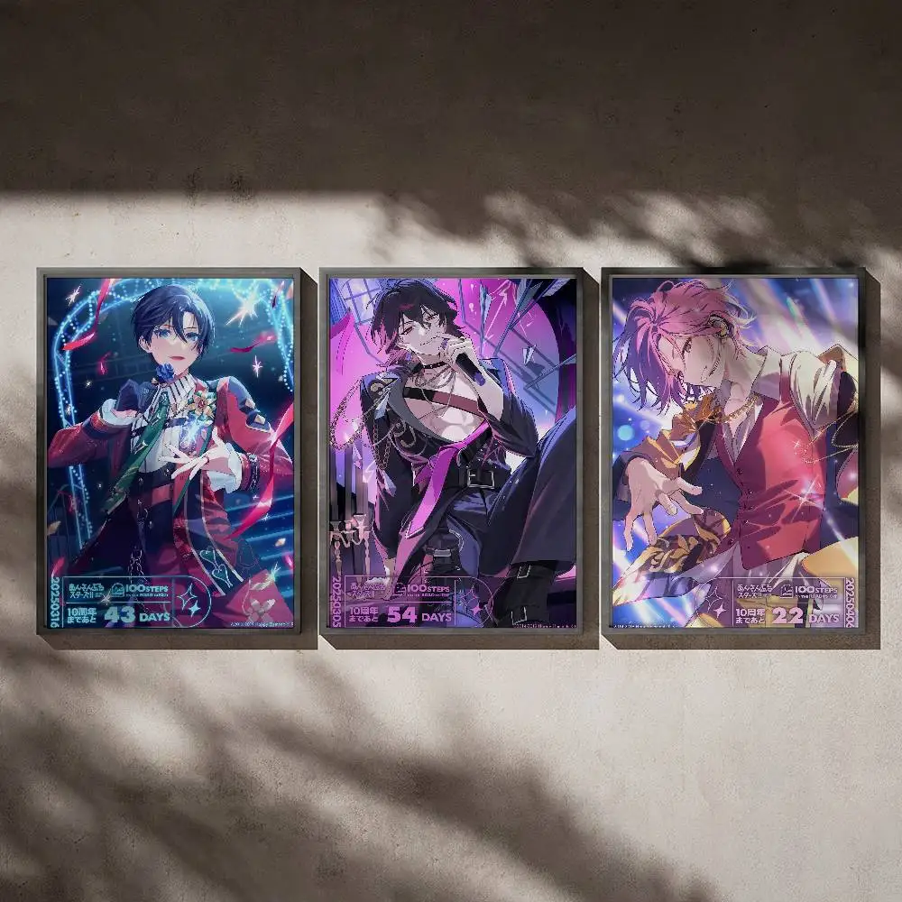 

E-Ensemble Stars Cool Anime Poster Posters,waterproof Paper Stickers,coffee Shops,bar Living Rooms