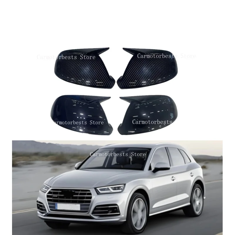 Car  Rearview Side Mirror Cover Fit For   Audi Q5 SQ5 8R 2009-2017 Q7 4L Facelift 2010-2015 Wing Cap Rear View Case Trim