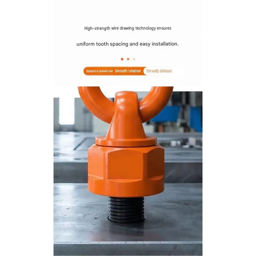 Universal Swivel Hoist Ring Mold Lifting Ring Metric Thread Steel 360° Rotating Lifting Eye Bolt Heavy Duty for Mold Handling