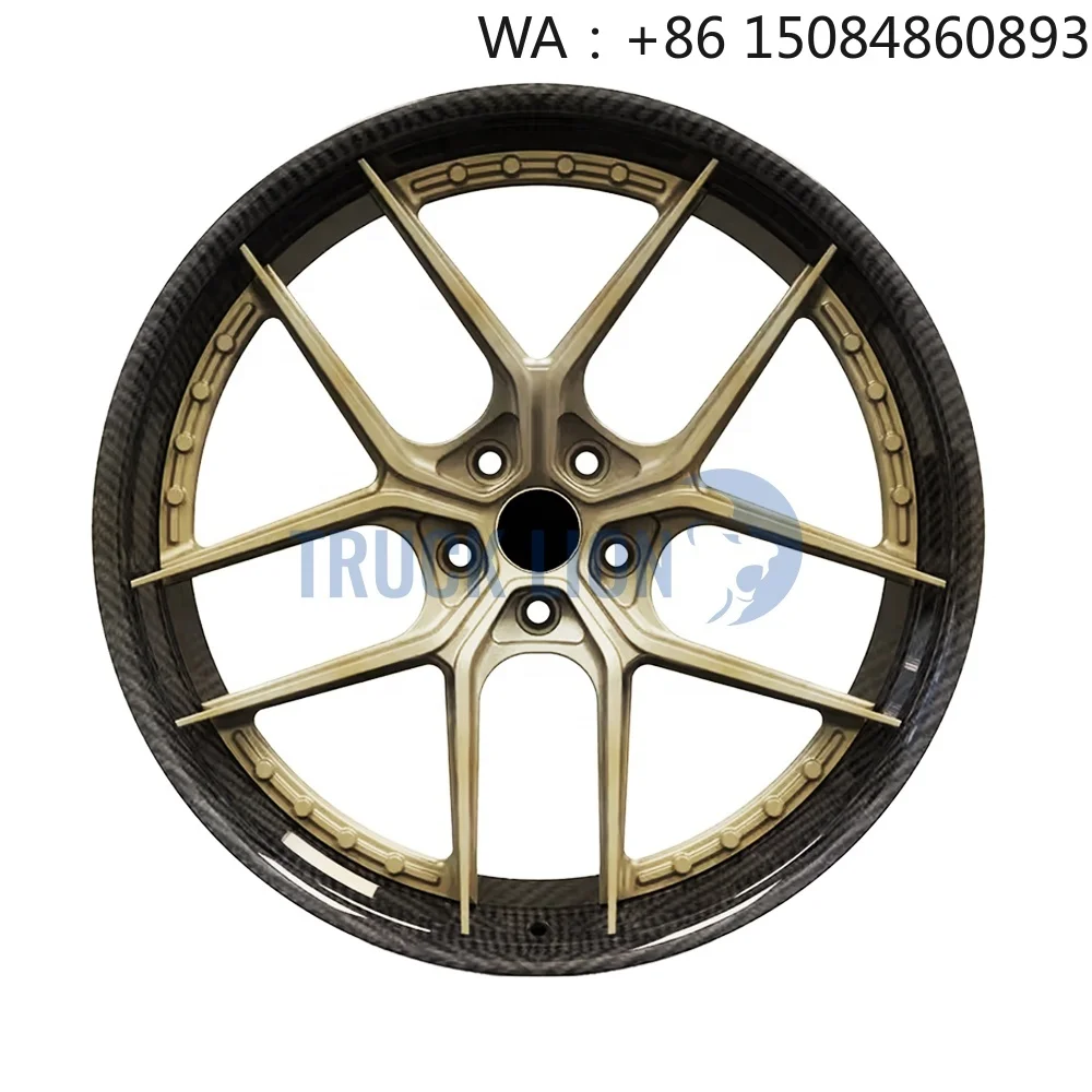 New Design 18-24 Inch Carbon Fiber Forged Wheel Rim, Lightweight Alloy Hub For Luxury Sports Car Modification