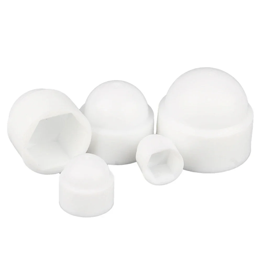 Tampas plásticas do sextavado do hexágono do PE, parafusos de proteção, rodas de carro, decoração exterior, M4, M5, M6, M8, M10, M12, M14, 10-30Pcs