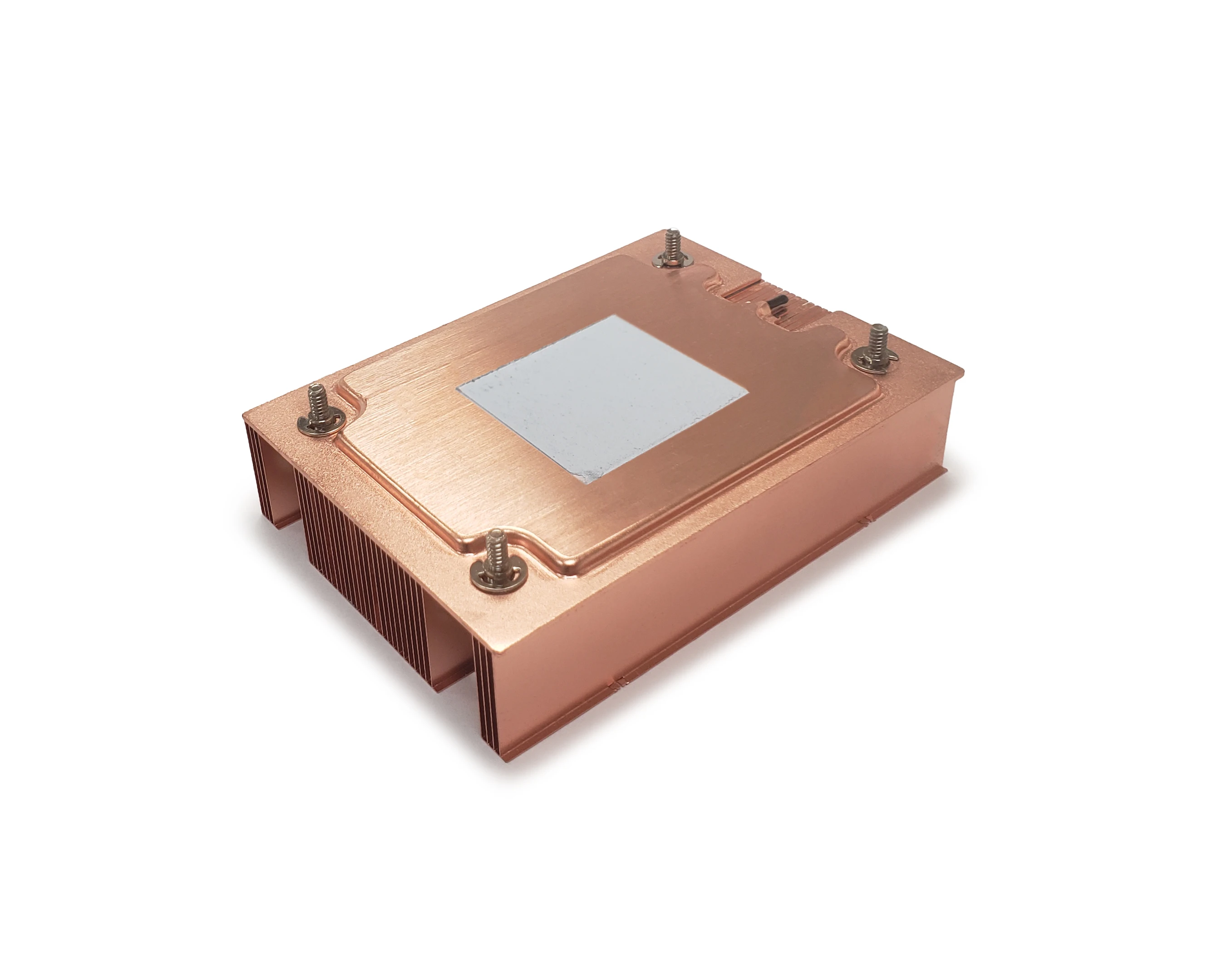 Good Thermal 1U AM4 AM5 Passive Cpu Cooler Server Heatsink Copper Fin with Vapor Chamber for AMD Ryzen TDP145W 1UA46