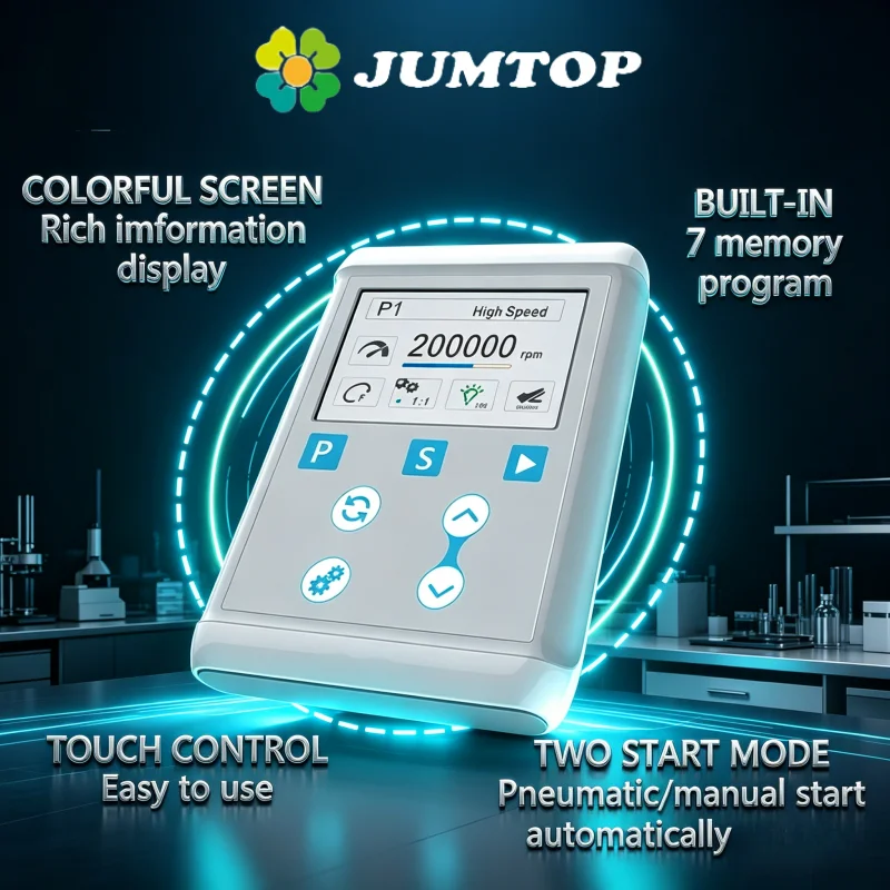 JUMTOP Dental Built-in Micromotor C-PUMA INT+, 7 Program Memory, Adjusted Speed LED Micro Motor