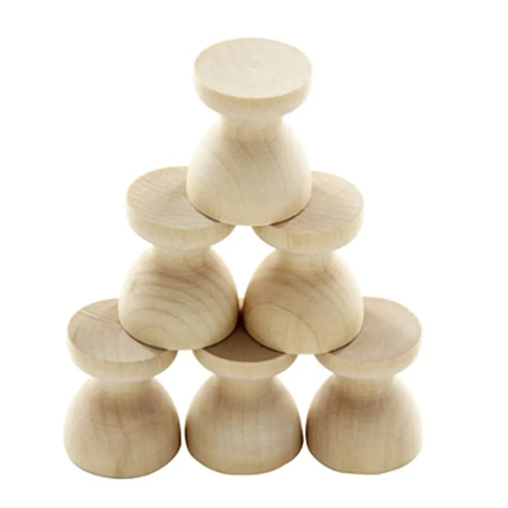 10Pcs DIY Egg Tray Simulated Wooden Egg Rack for Kids Painting Drawing DIY Coloring Graffiti Pretend Play Artistic Practice