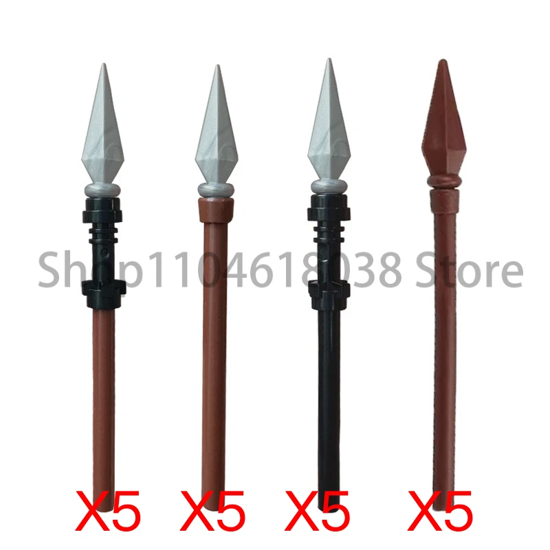 Military Soldier Figures Weapons Building Blocks Sword Bow Arrow Armor Vest Helmet Cape Shield Gun Hammer Axe Spear DIY Toy A23
