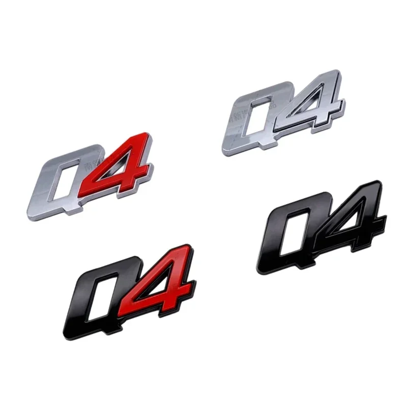 3D ABS Q4 Lettere Adesivo Per Auto Baule Posteriore Coda Emblema Distintivo Decalcomanie per Quattroporte Modena Ghibli Grecale Levante Q4 Accessori