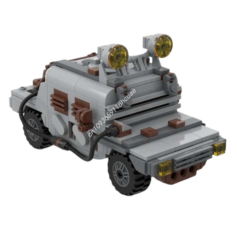 345pcs MOC Fallout Tactics Hummer Model Building Blocks Architecture Toys Assemble Festival Gift Creative Idea Education Brick