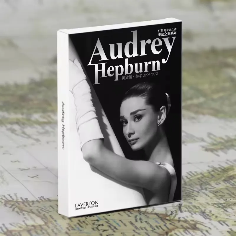30PCS Vintage Audrey Hepburn Postcards Set - Classic B&W Photography Art Greeting Cards Perfect for Collectors