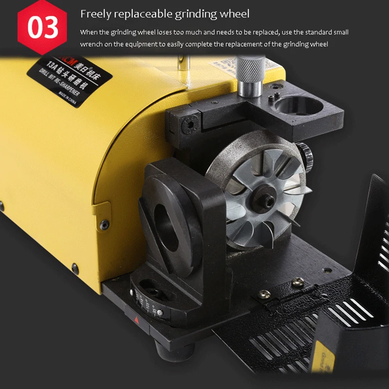 Portable Twist Drill Bit Sharpener Drill Bit Sharpener Grinder Machine Drill Special Tool Grinder MR-13A