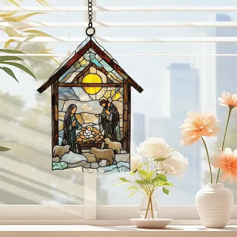 Nativity Set Sun Catchers Christian Christmas Ornaments Religious Christmas Ornaments Nativity Scene Ornaments For Christmas