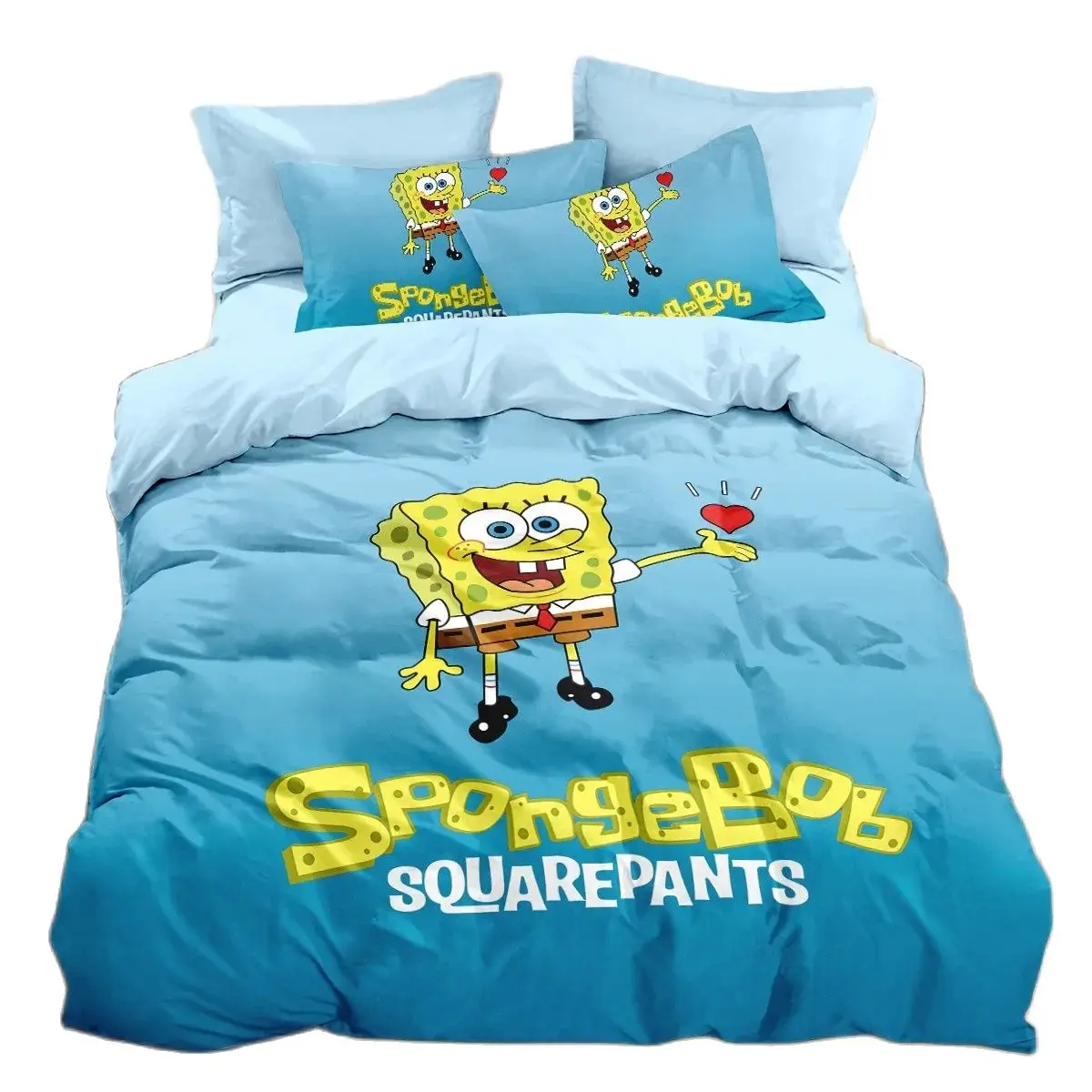 

Patricks Squidwards Duvet Cover,Cartoon 3d SpongeBobed Bedding Set Pillowcase Bed Set For children Boys Girls and adults