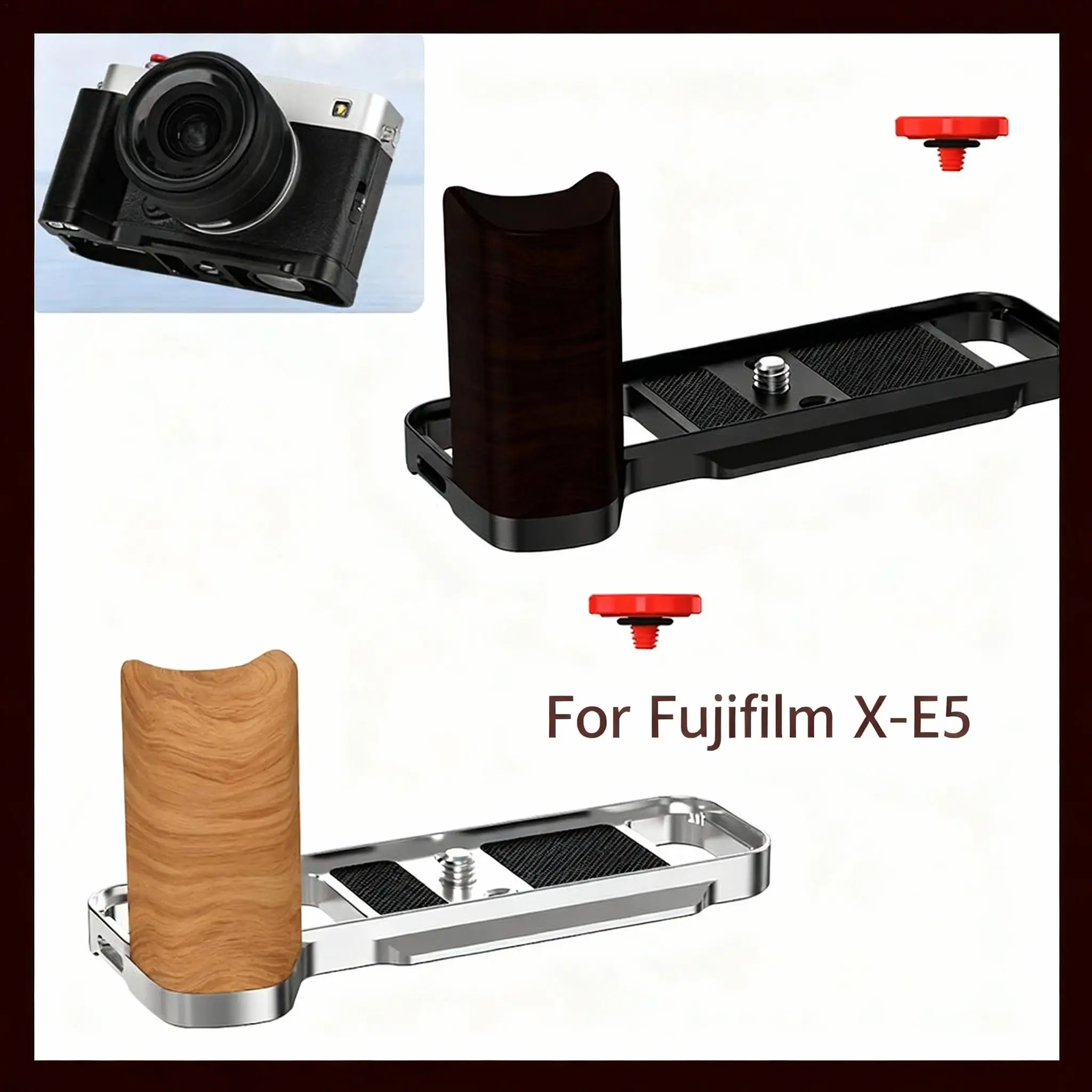 

Для Fuji X-E5 L-типа, ручка холодного загрузки, L-образная ручка для камеры, быстросъемный держатель L-кронштейна для цифровой камеры, противоскользящий