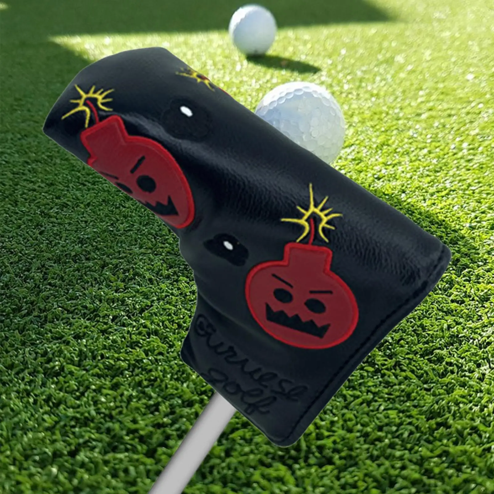 

Golf Putter Headcover Golf Cue Protect Case Universal Golf Club Head Cover