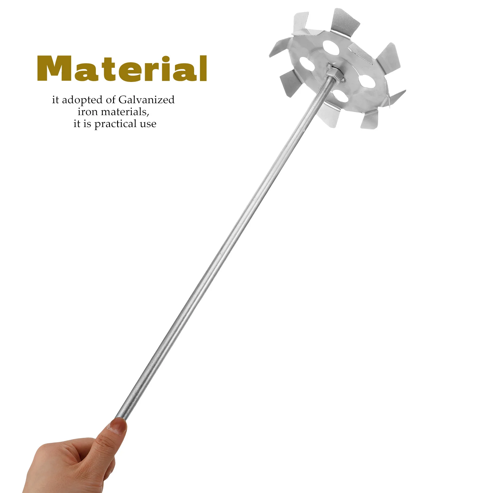 Cabeça de mistura de broca de impacto misturador de tinta ferramentas de concreto varas agitador para agitadores gesso de ferro galvanizado