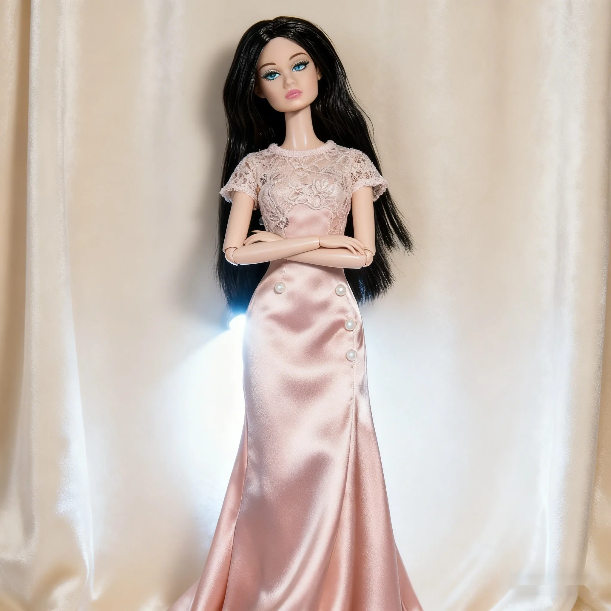 

12.6inch Realistic Collectible BJD Doll - Fashion Model Ball Jointed Doll with 12 Joints for DIY Crafting (No Clothing