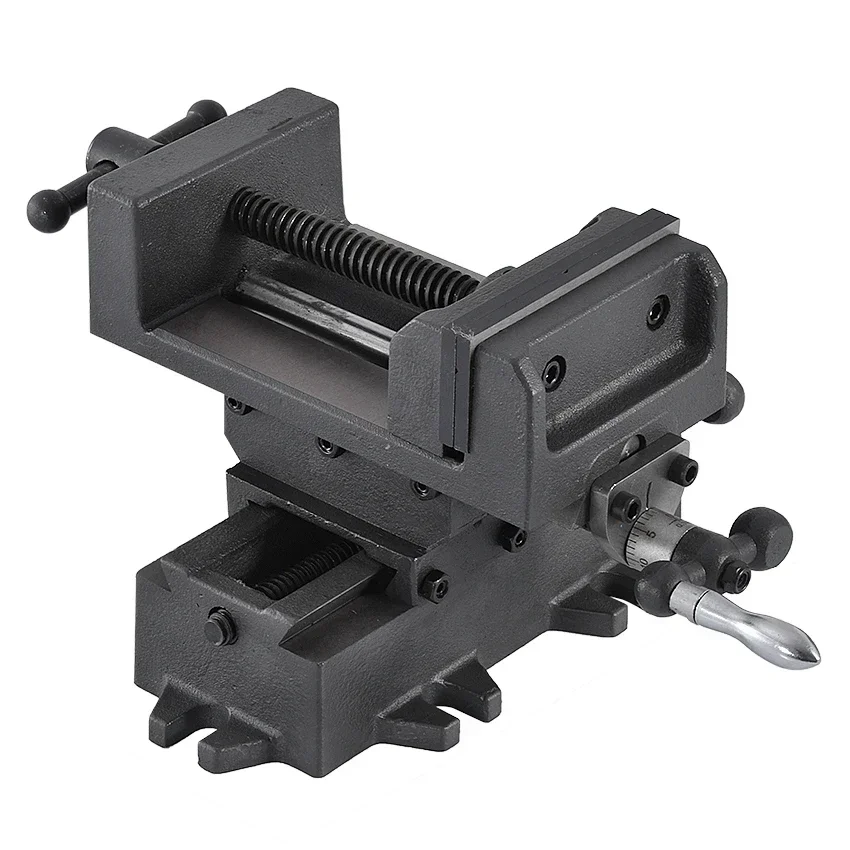 Multi-function Precision Cross Pliers Heavy Bench Vise Household Table Clamp 4 Inch Cross Vise for Drilling and Milling Machine
