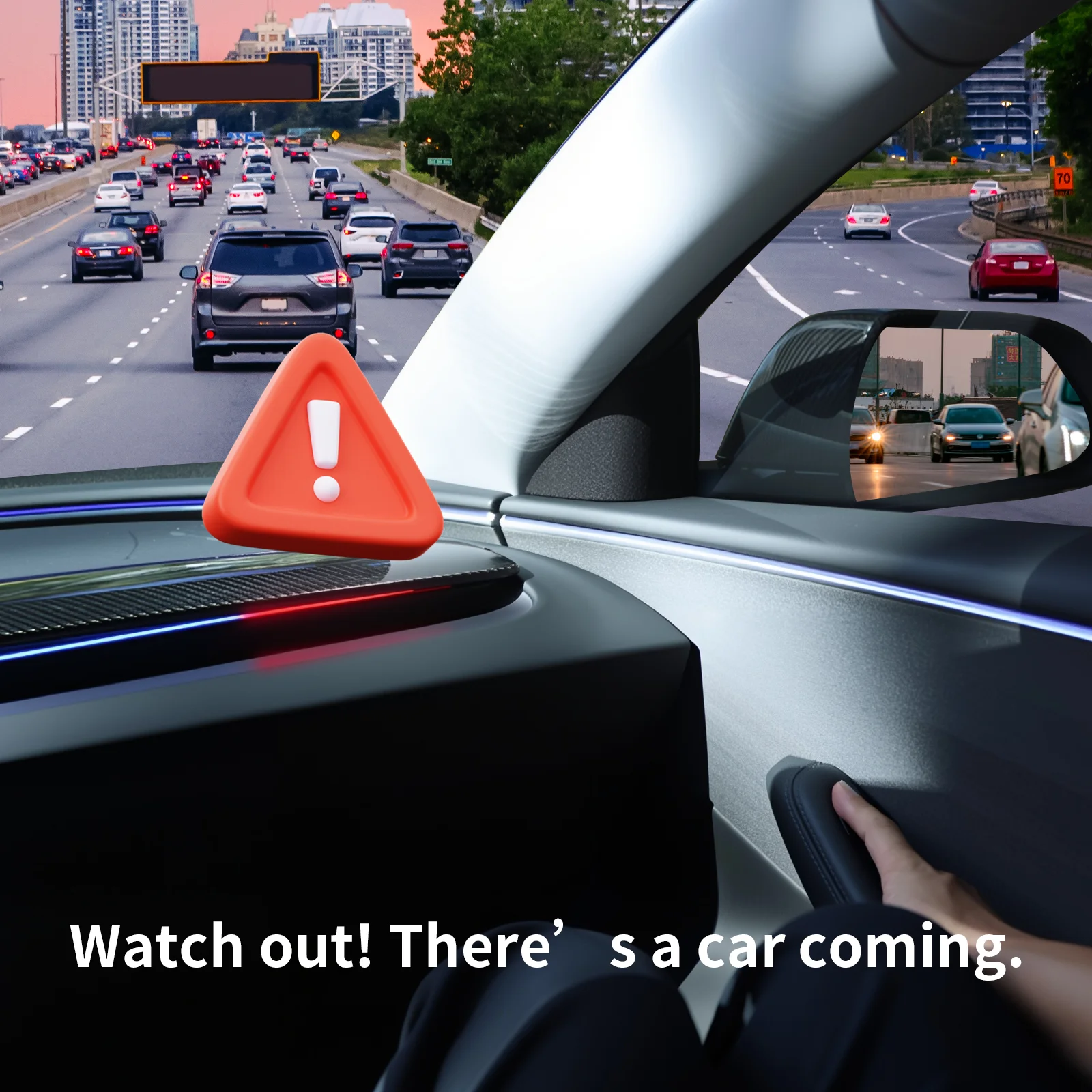 For Tesla Model Y Juniper & Model 3 Highland 2020-2025+ Smart Air Vent Ambient Light System Blind Spot Monitoring BSD System