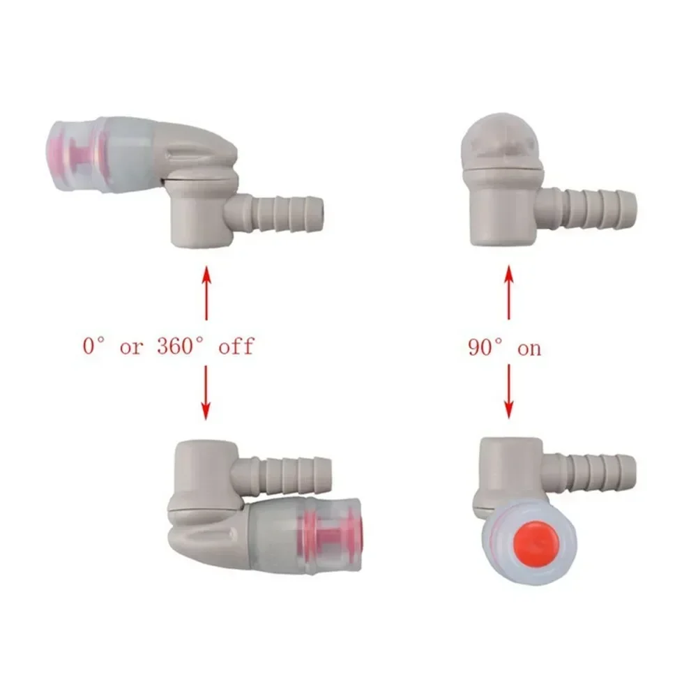 Replacement Hydration Bags Bite Valves With Cover Water Bag Bite Mouthpiece Valve° Swivel Switch Piping Nozzle