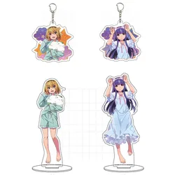 Game Acrylic Stand Figure Doll Anime Houjou Satoko Furude Rika Keychain Keyring Pendant for Gift