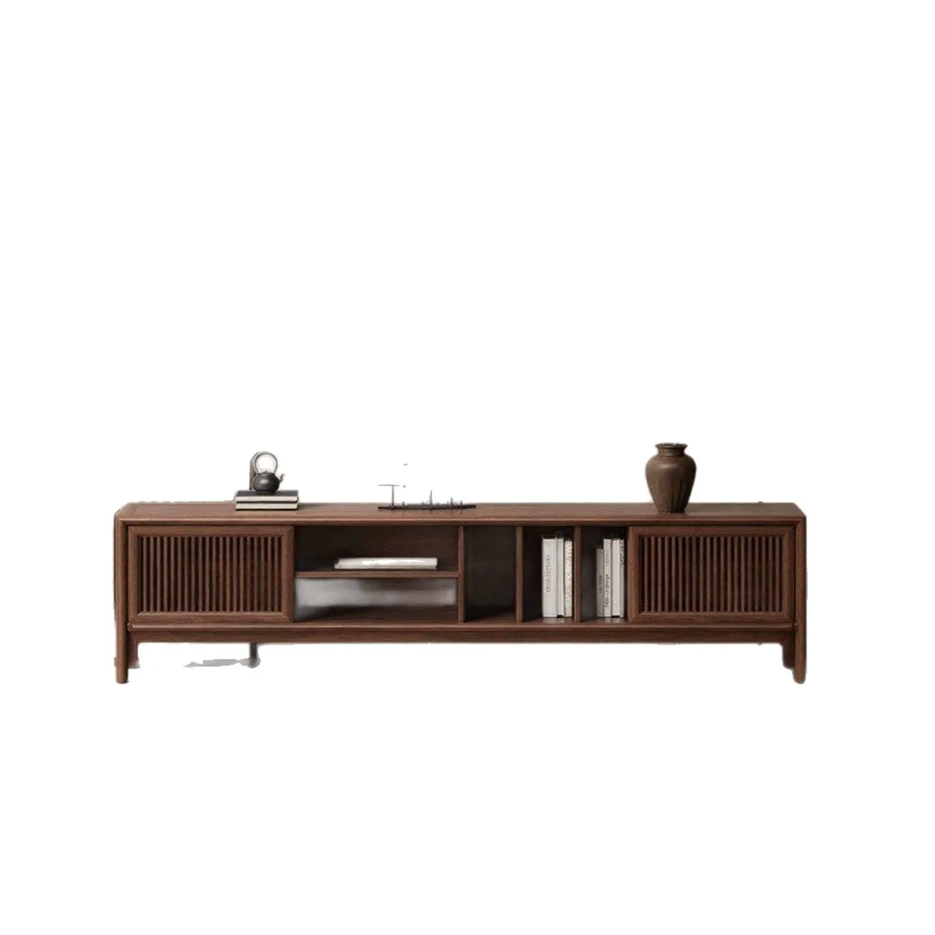 LMM new Chinese solid wood TV cabinet living room home floor locker small apartment storage
