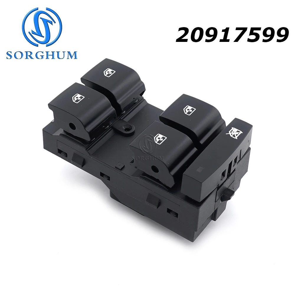 

SORGHUM 20917599 For Chevrolet Malibu 2015 2016 Cruze 2011 2012-2016 Front Left Window Switch Control Button 8 Pins