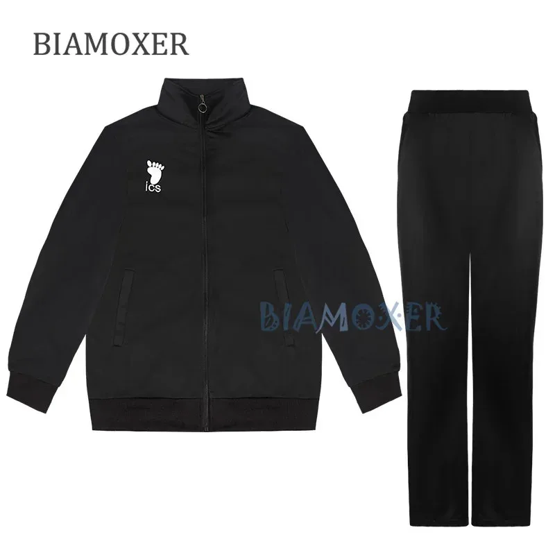 Hitoka Yachi Cosplay Jacket Anime Haikyuu Black Sportswear Uniform Costumes Coat Wig Free Hairpin OI6278