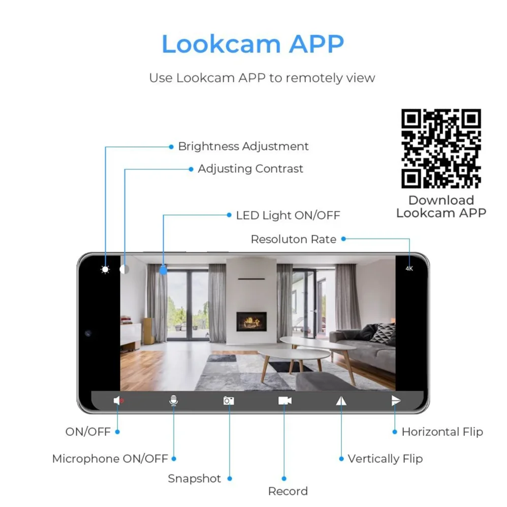 LooKcam Mini Camera DIY Portable Surveillance Cameras with WiFi Motion Detection Remote View Security Protection Video Recorder