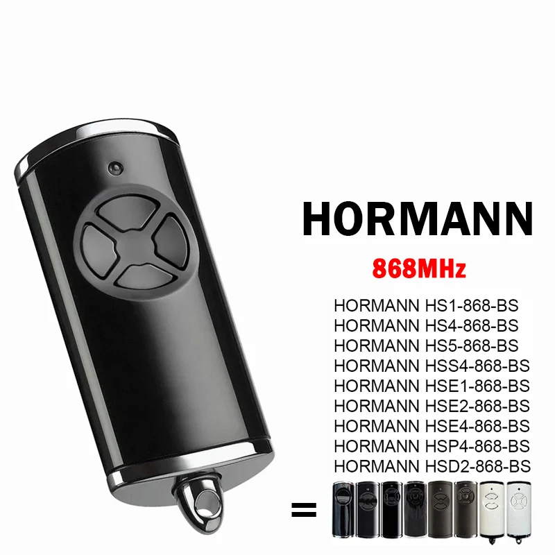 HORMANN BS Series HSE4 HSE2 HSE1 HS5 HS4 HS1 HSS4 HSD2 HSP4 868 BiSecur 868MHz Garage Door Electric Gate Remote Control Opener