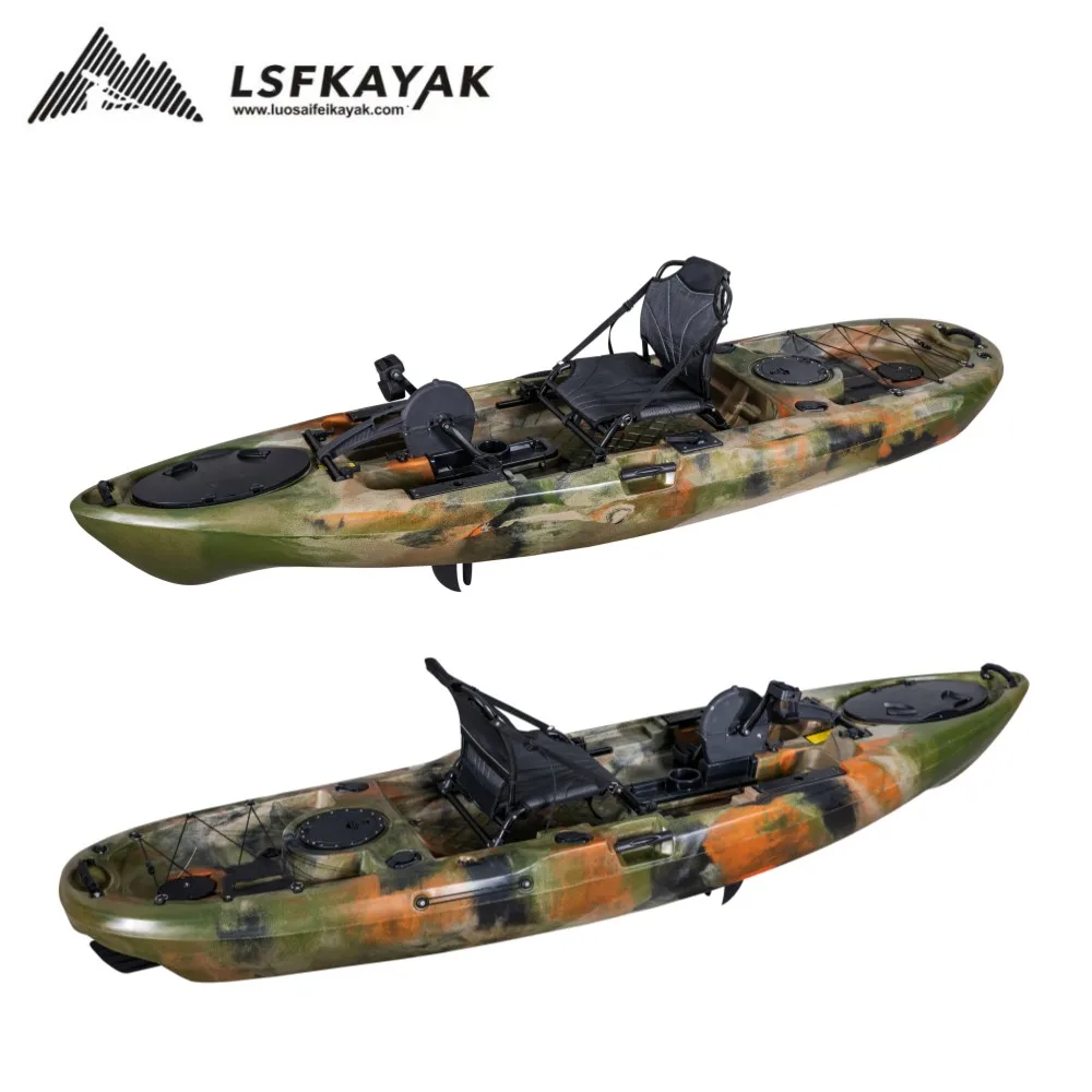 3.16 Meter Popular Fishing Kayak Pedal Kayak Plastic Boat For Sea Sports