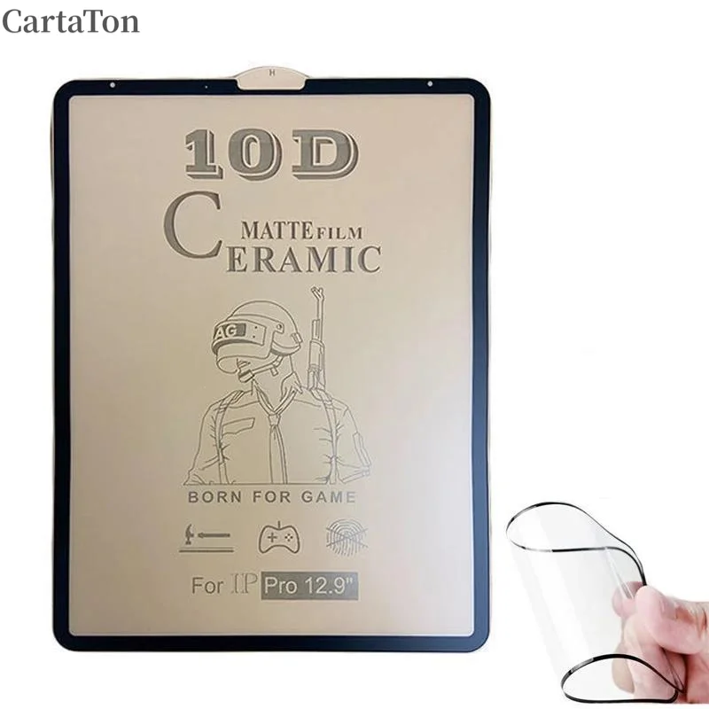 Tablet Matte Ceramics Film for Apple IPad Pro 9.7 10.5 11 Soft Flat Screen Protector for IPad Pro 12.9 2020 2021 Frosted Film