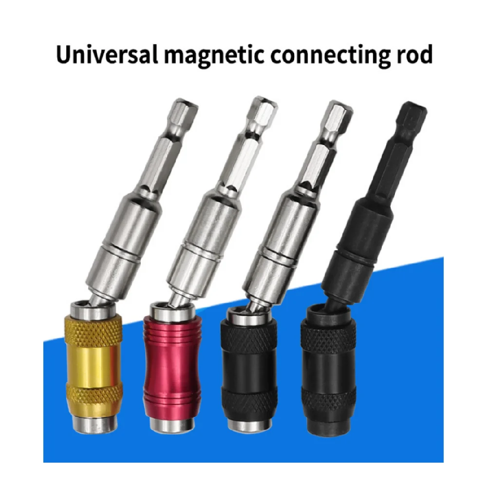 1/4 Inch Hex Magnetic Screw Drill Tip Quick Change Locking Bit Holder Drill Screw Drill Bit Extension Rod Tool Drive Guide