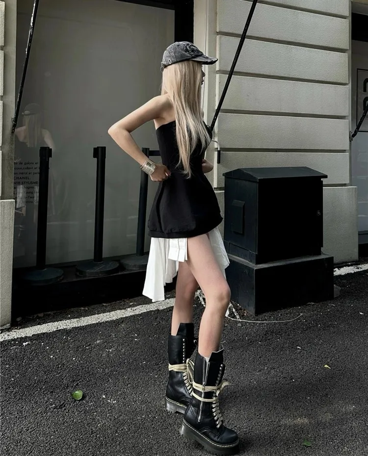 Abiti Abito da donna Kawaii Primavera Raso Telai trasparenti Avvolti a strati Stile francese Temperamento Personalità Chic All-Season Tenero