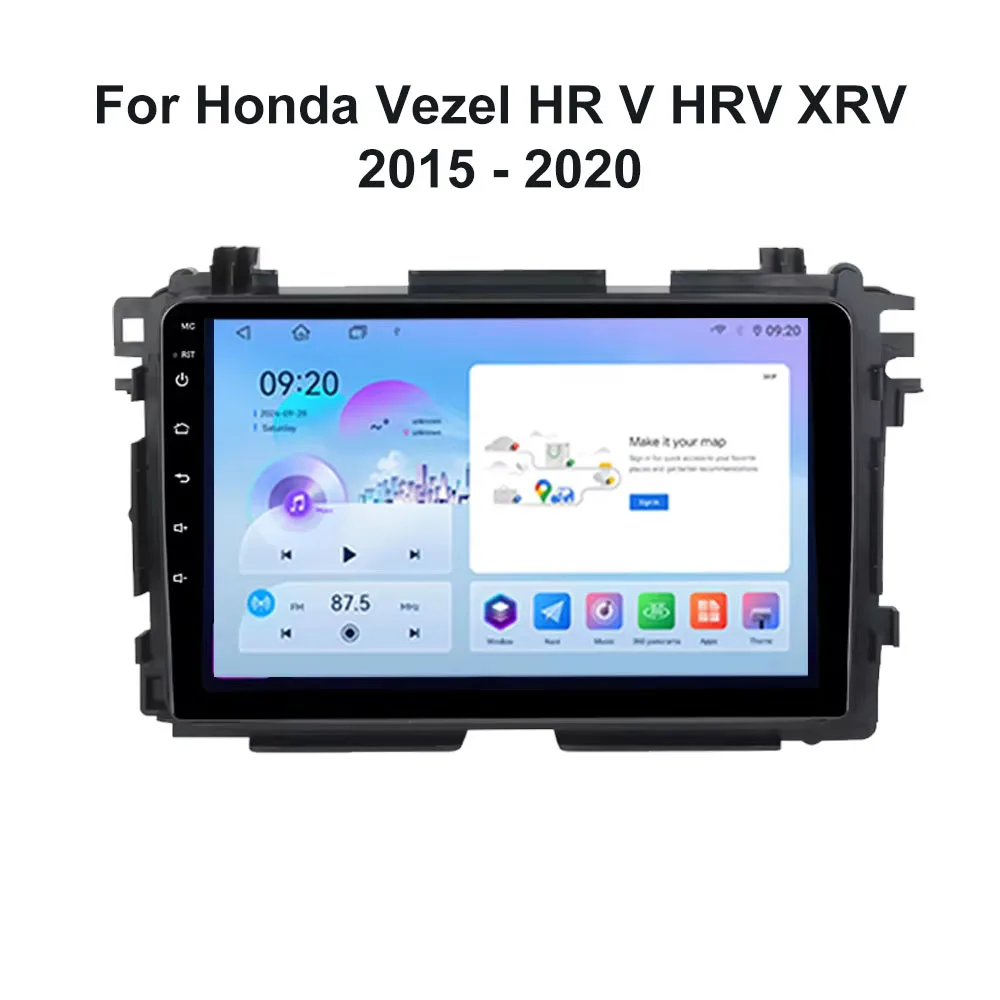 Android 15 For Honda Vezel HR V HRV XRV 2015 2016 2017 2018 2019 2020 Car Radio Multimedia Stereo Player GPS Navigation Carplay