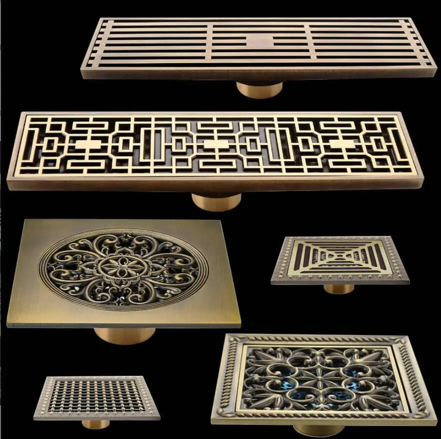 15-15-copper-antique-anti-odor-floor-drain-with-extended-vintage-bathroom-pest-proof-drainage-system-30cm-balcony-water-outlet