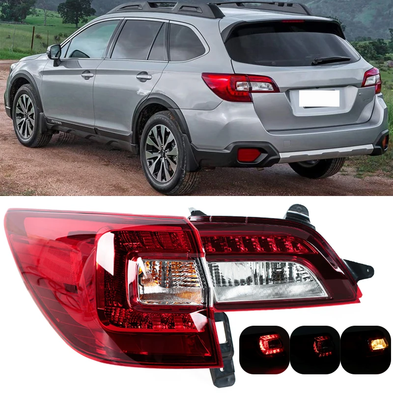 For Subaru Outback 2015 2016 20107 2018 2019 2020 Rear Bumper Inner Outer Tail Light Brake Lamp Turn Signal Lamp Car Accessories