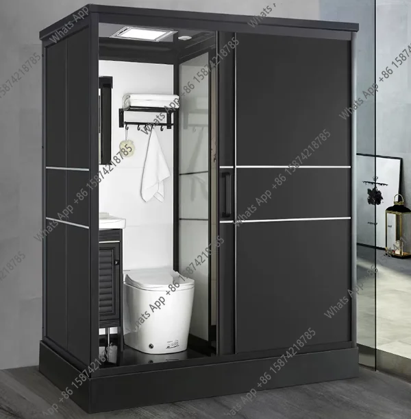 

Integrated integral shower room mobile toilet household rural simple integrated partition bathroom
