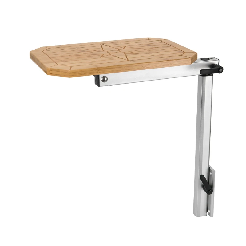 Universal RV Marine Table Leg Stand,Detachable Height Adjustable Bracket Mount for Caravan,Removable Telescopic Pedestal Support view 6